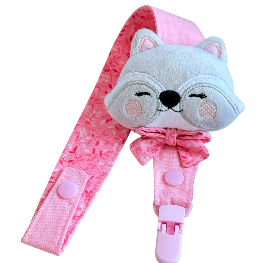 Raccoon Pacifier Clip