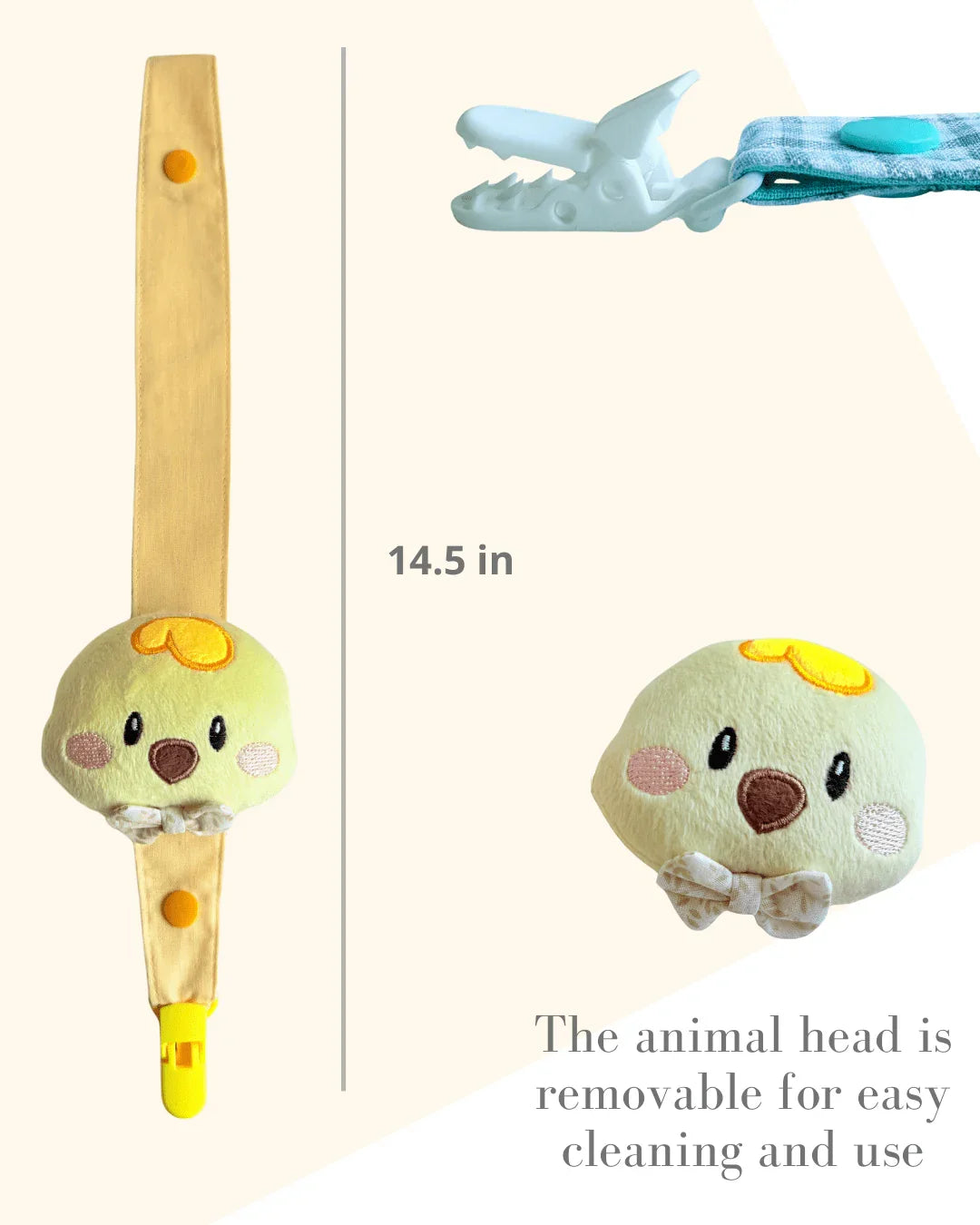 Cuddly Chick Pacifier Clip - Maminas Baby Shop