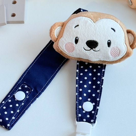 Monkey Pacifier Clip - Maminas Baby Shop