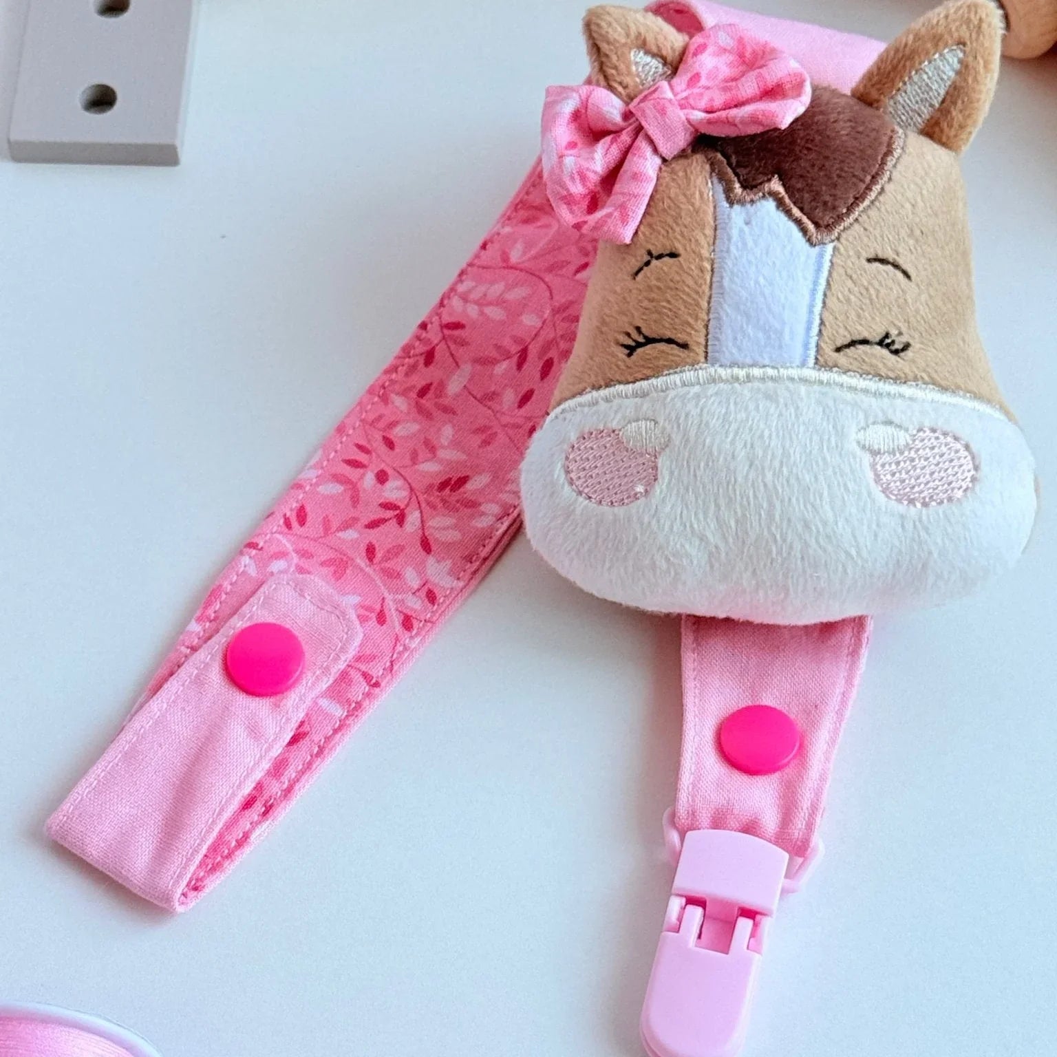 Gentle Horse Pacifier Clip - Maminas Baby Shop