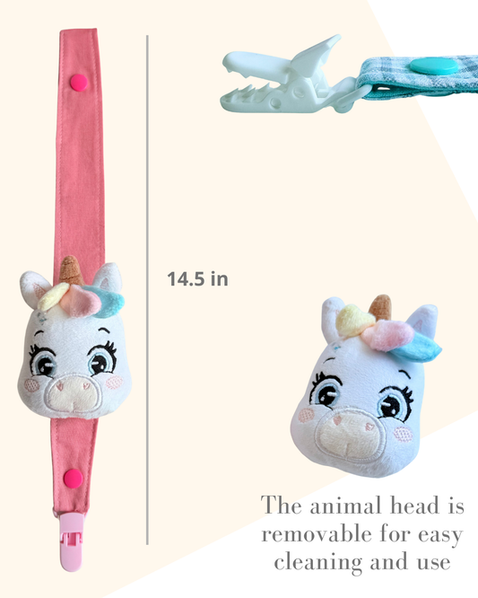 Sweet Unicorn Pacifier Clip