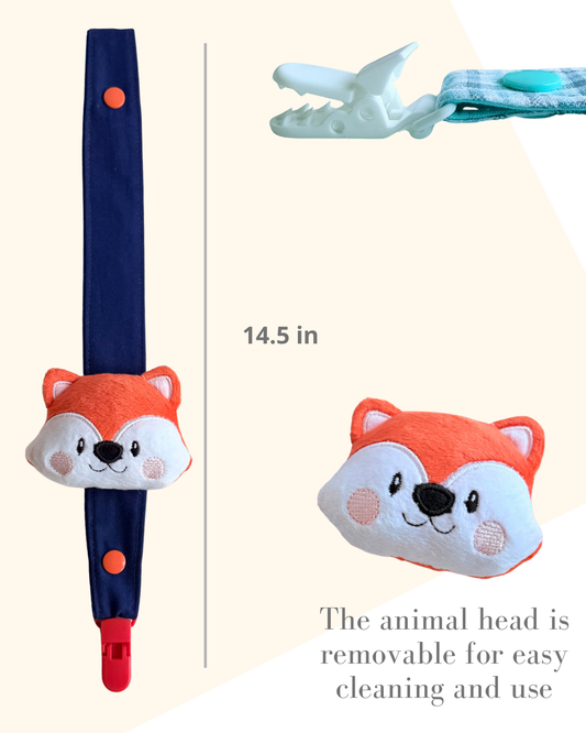 Fox Pacifier Clip
