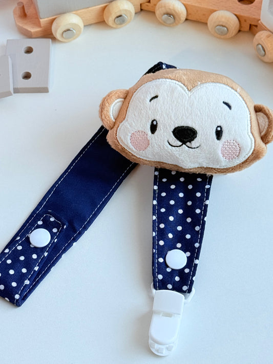 Monkey Pacifier Clip