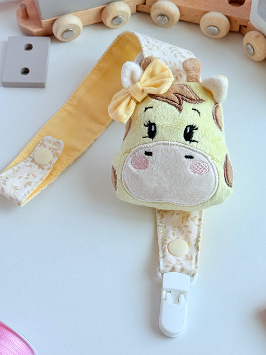 Gentle Giraffe Pacifier Clip
